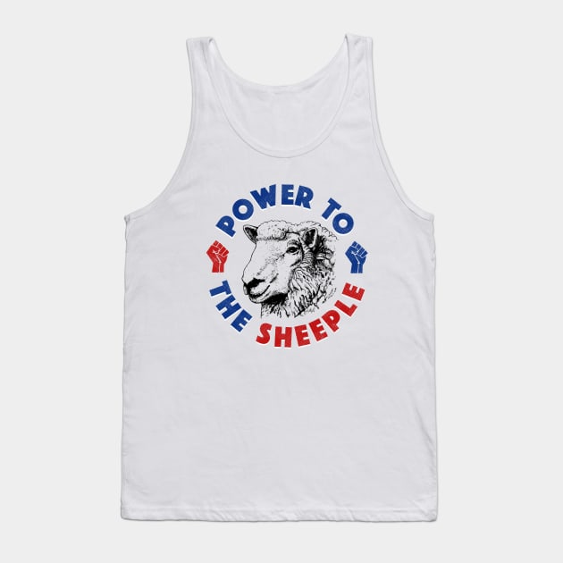 Power To The Sheeple Tank Top by dumbshirts